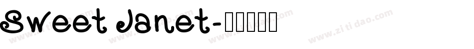 Sweet Janet字体转换